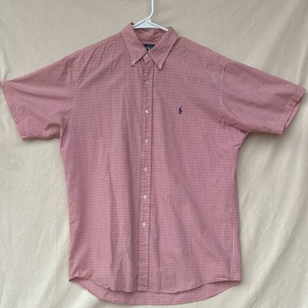 Polo Ralph Lauren Short Sleeve Mens Button-Down‎ M Shirt